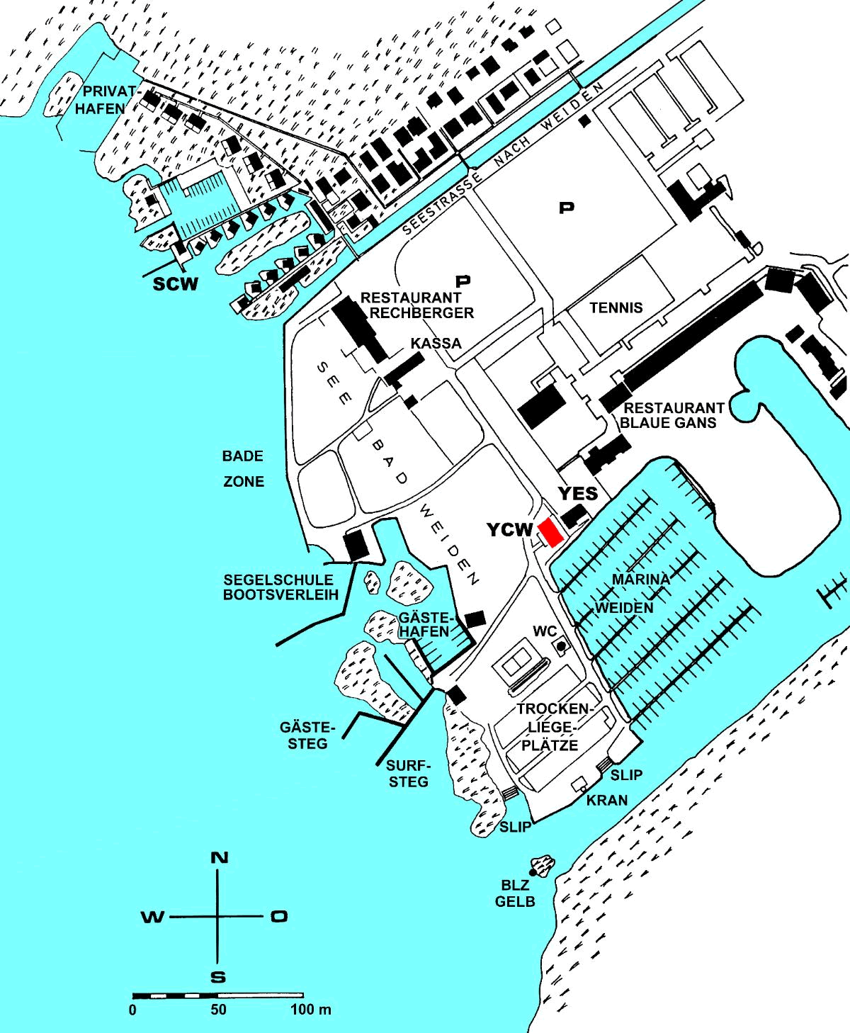 Hafenplan Weiden am See